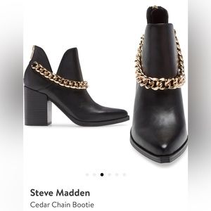 Steven Madden Cedar Chain Booties. Size 8. New